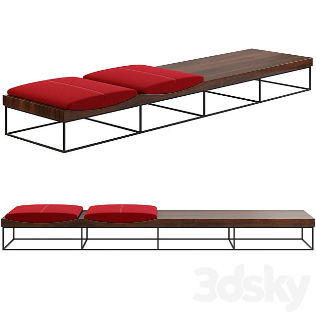 102 Bench by Jorge Zalszupin 3DSMax File - thumbnail 1