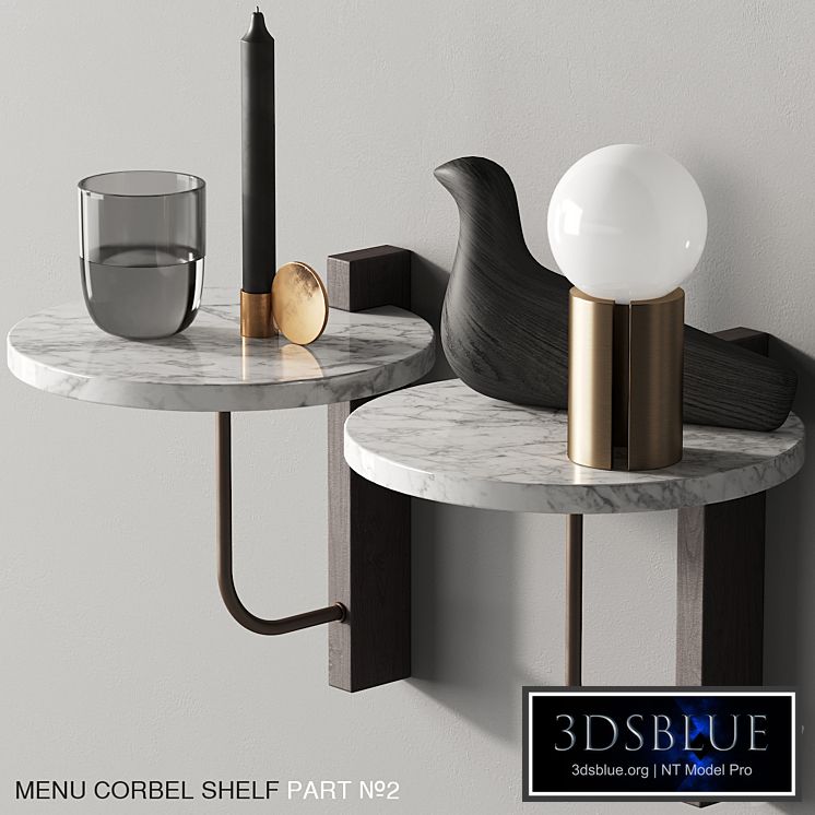 140 Menu Corbel Shelf by Kroyer Saetter Lassen P02 3DS Max - thumbnail 3