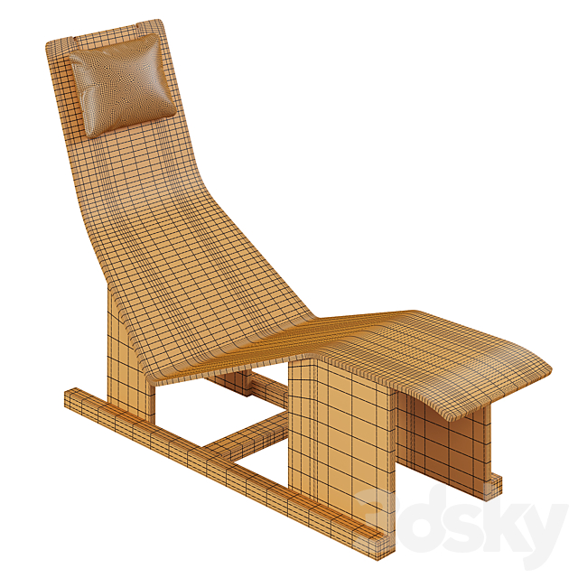 4PM chaise longue by Massproductions 3DSMax File - thumbnail 4