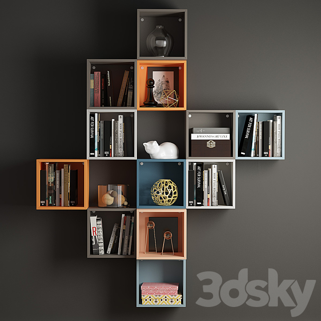 A combination of wall cabinets Eke . 3DS Max Model - thumbnail 1