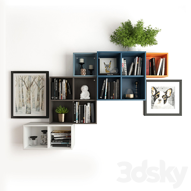 A combination of wall cabinets Ikea. 3DSMax File - thumbnail 1