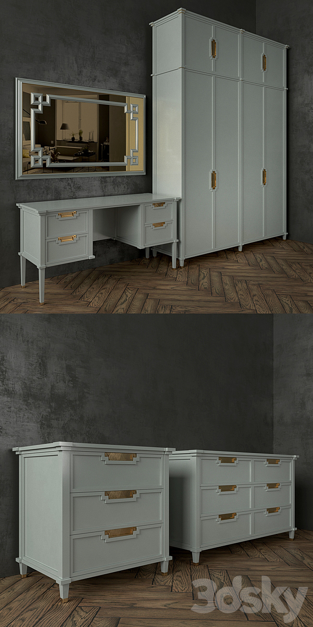 A set of furniture Anyhome 3DSMax File - thumbnail 2