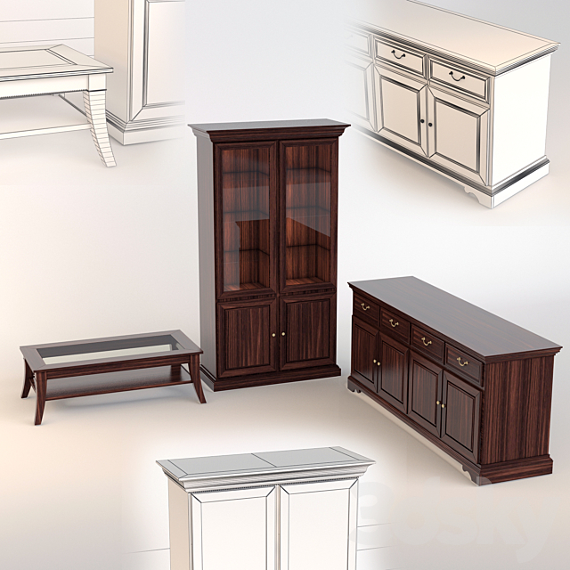 A set of furniture from Selva 3DSMax File - thumbnail 1