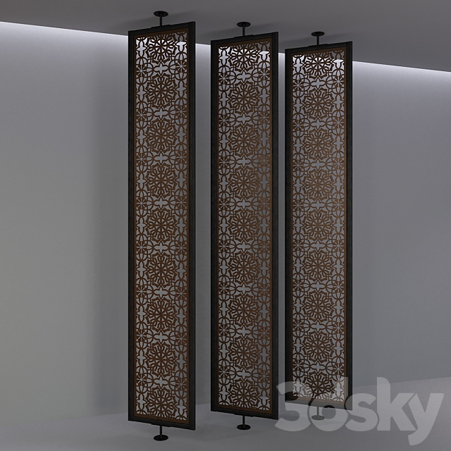 Aluminum screen Saraya 3DS Max Model - thumbnail 3