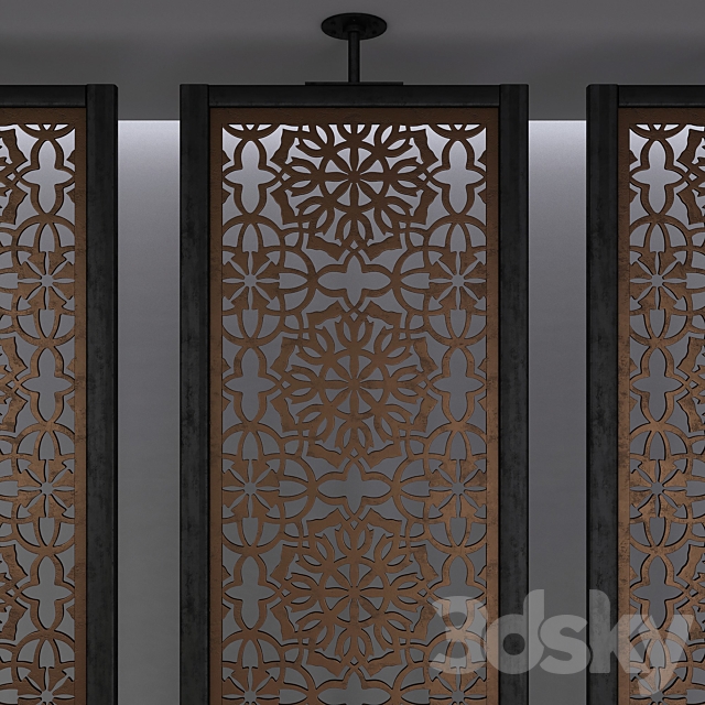 Aluminum screen Saraya 3DS Max Model - thumbnail 4