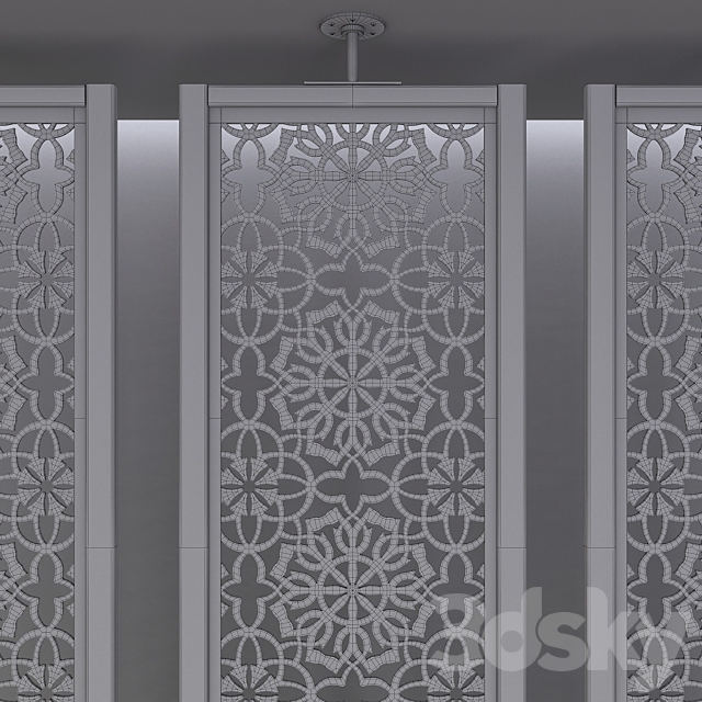 Aluminum screen Saraya 3DS Max Model - thumbnail 5