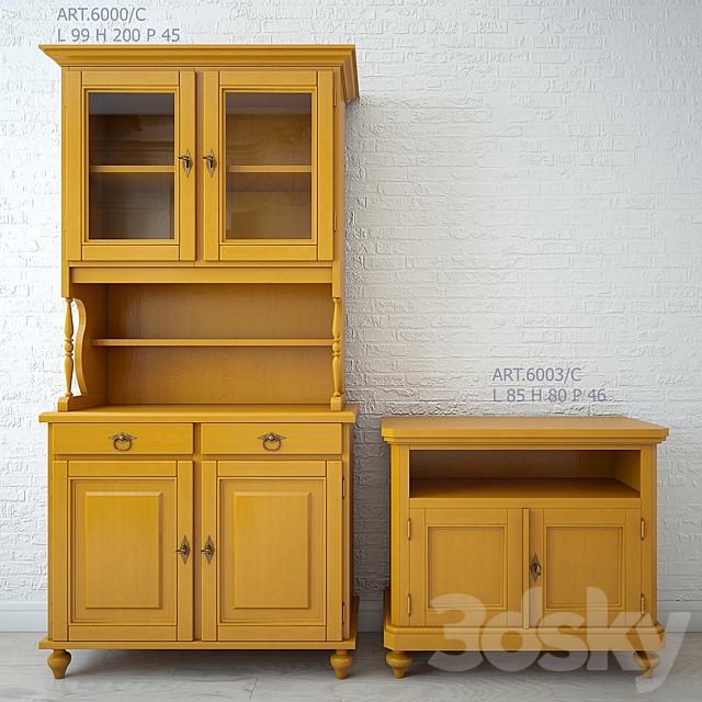 ARTEFERRETTO wardrobe and TV Stand 3DSMax File - thumbnail 1