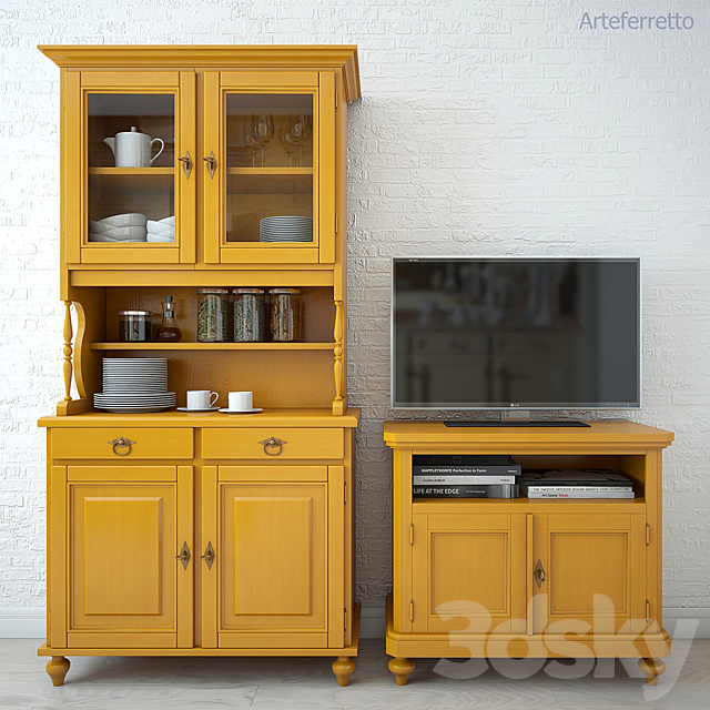 ARTEFERRETTO wardrobe and TV Stand 3DSMax File - thumbnail 2