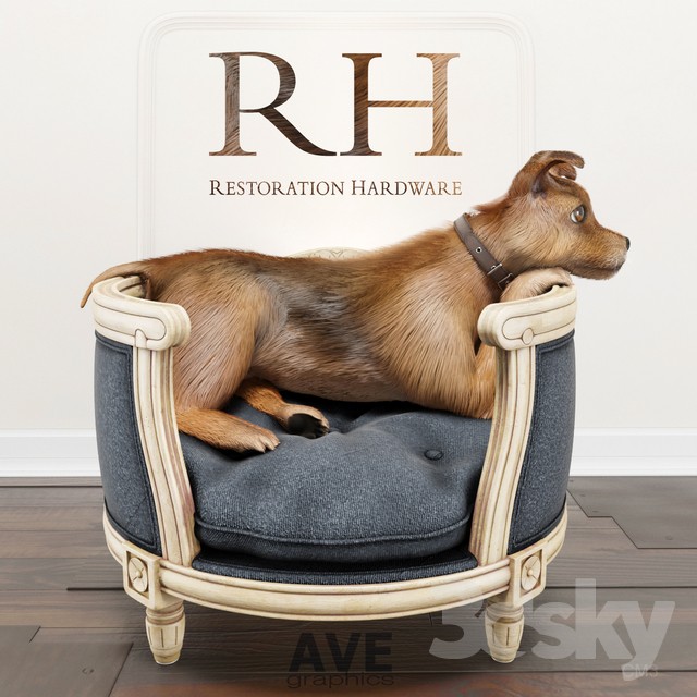 AVE RH Louis Pet Bed 3DS Max - thumbnail 3