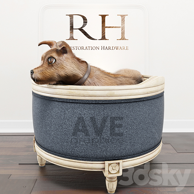 AVE RH Louis Pet Bed 3DSMax File - thumbnail 3