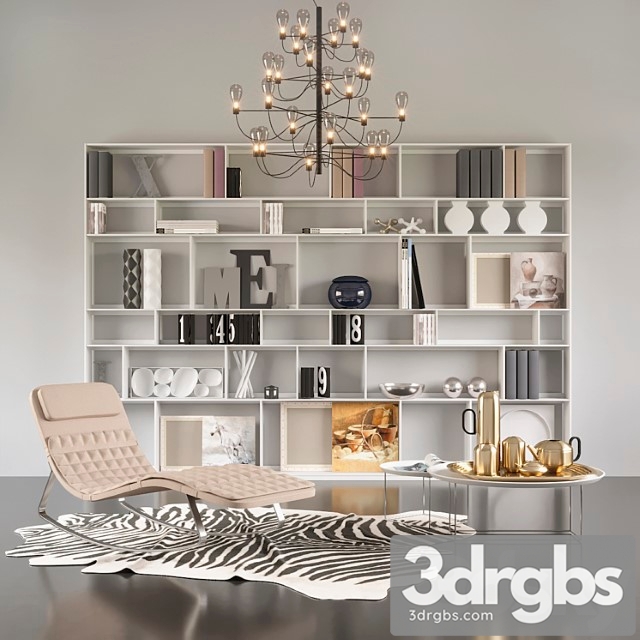 B & b italia decor set 2 2 3dsmax Download - thumbnail 1