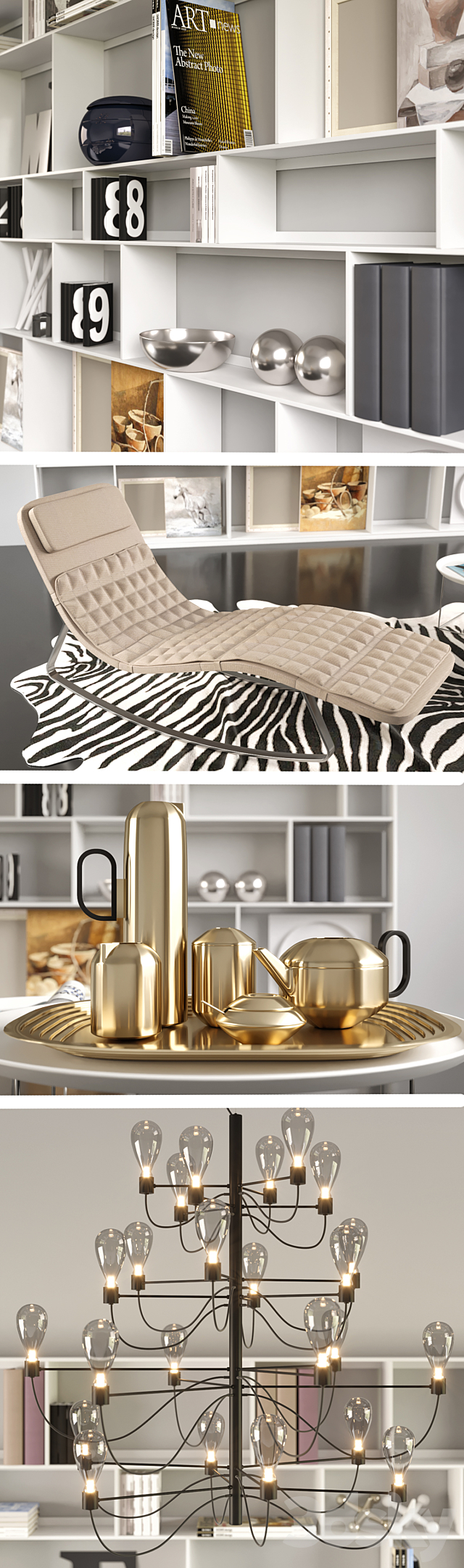 B & b Italia Decor Set 2 3DSMax File - thumbnail 2