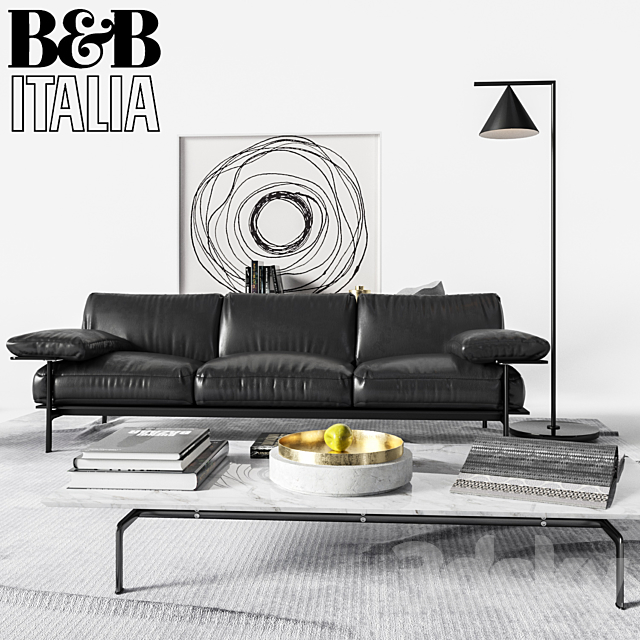 B & B Italia Sofa Diesis 3DSMax File - thumbnail 2