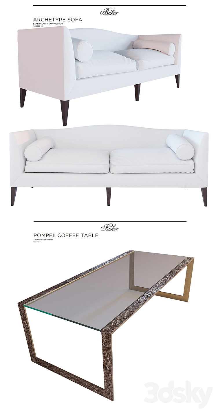 Baker Furniture_Set 3DS Max - thumbnail 2