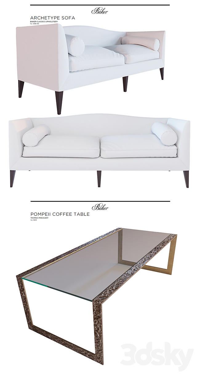 Baker Furniture_Set 3DSMax File - thumbnail 2