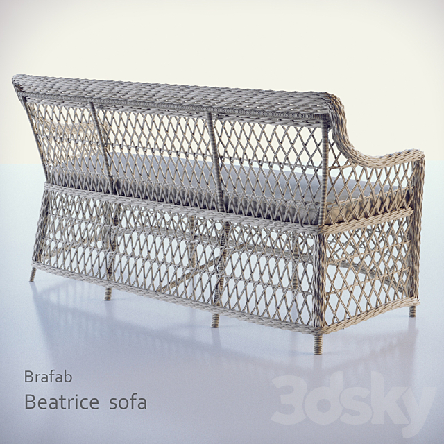 Beatrice sofa Brafab 3DS Max Model - thumbnail 2