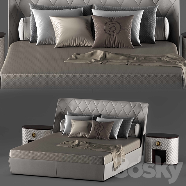 Bed Alberta Salotti Grace 3DSMax File - thumbnail 1