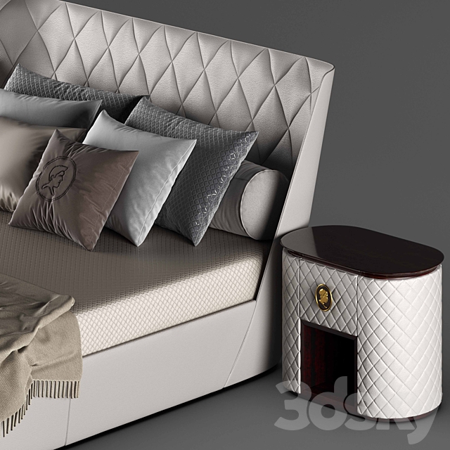 Bed Alberta Salotti Grace 3DSMax File - thumbnail 2