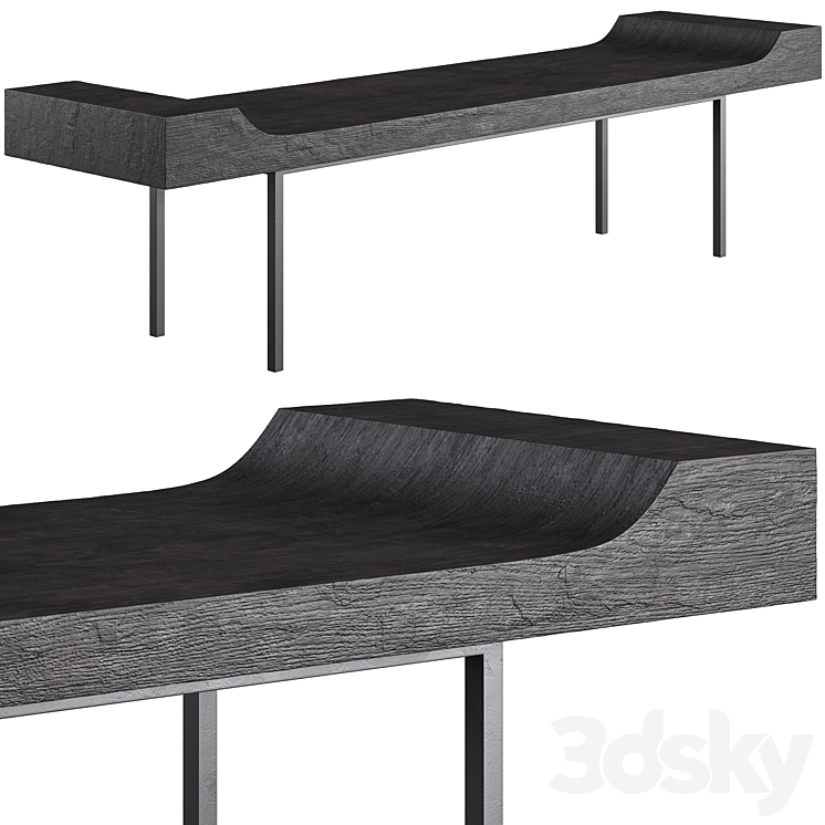 Bench Arteriors Home Lanny 3DS Max Model - thumbnail 1