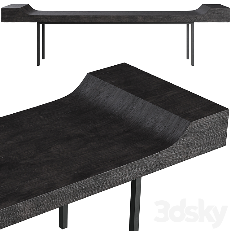 Bench Arteriors Home Lanny 3DS Max Model - thumbnail 2