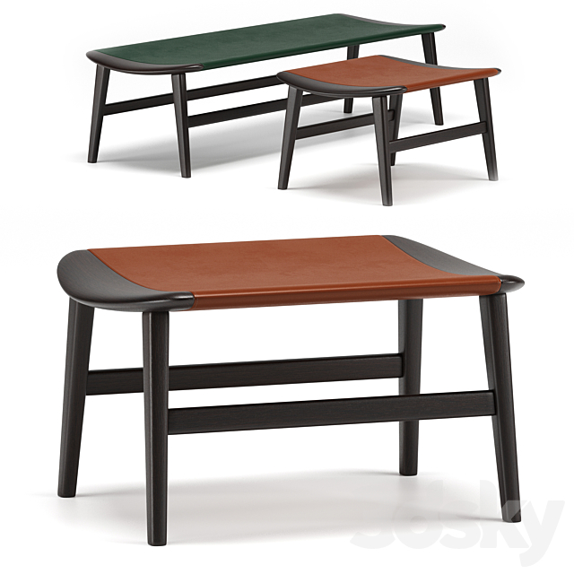 Benches Fynn. Minotti Italia 3DSMax File - thumbnail 1