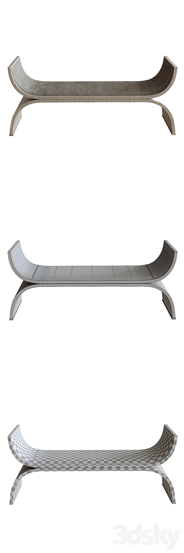 Bernhardt _ Colton Bench 3DSMax File - thumbnail 3