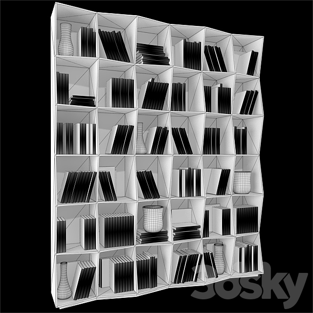 Bookcase BoConcept 3DS Max Model - thumbnail 2