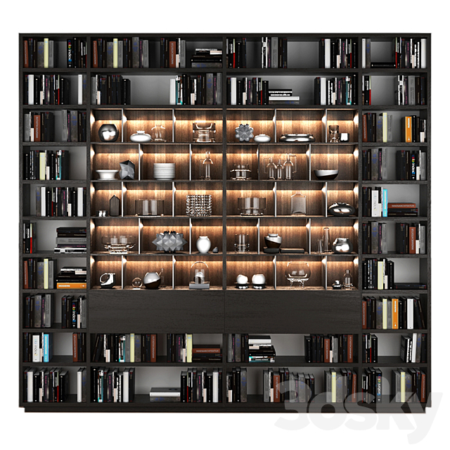 bookcase Poliform 3DSMax File - thumbnail 1