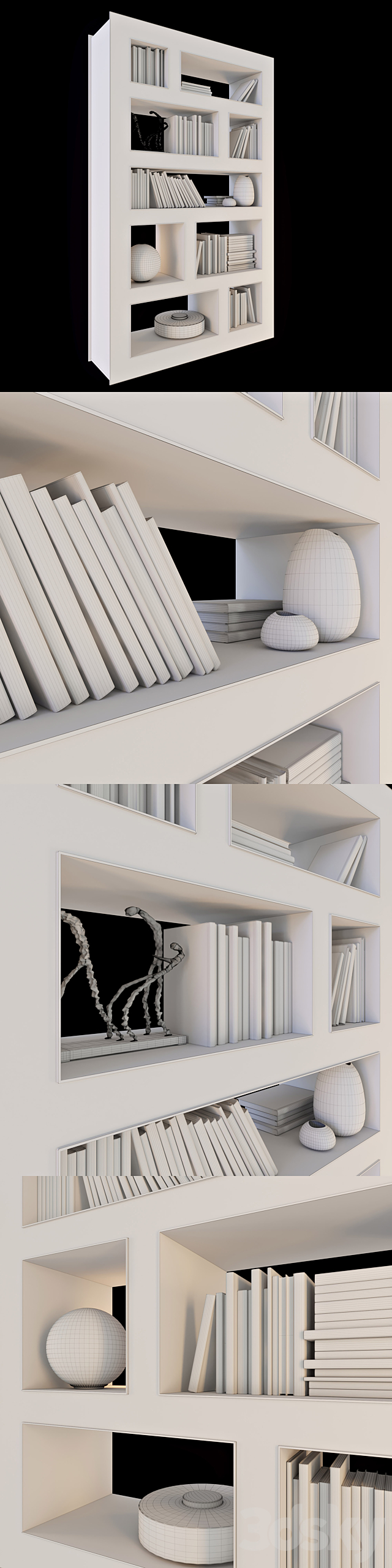 Bookcase Stele 3DSMax File - thumbnail 3