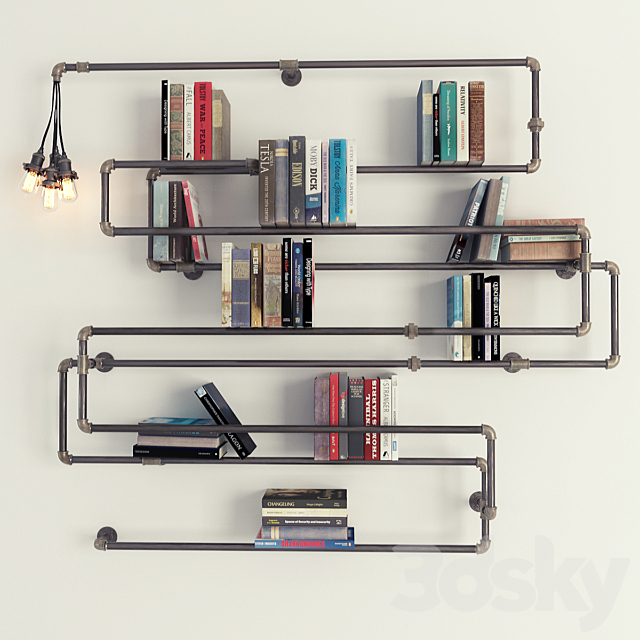 Bookshelf “Stella Bleu” 2 3DSMax File - thumbnail 1