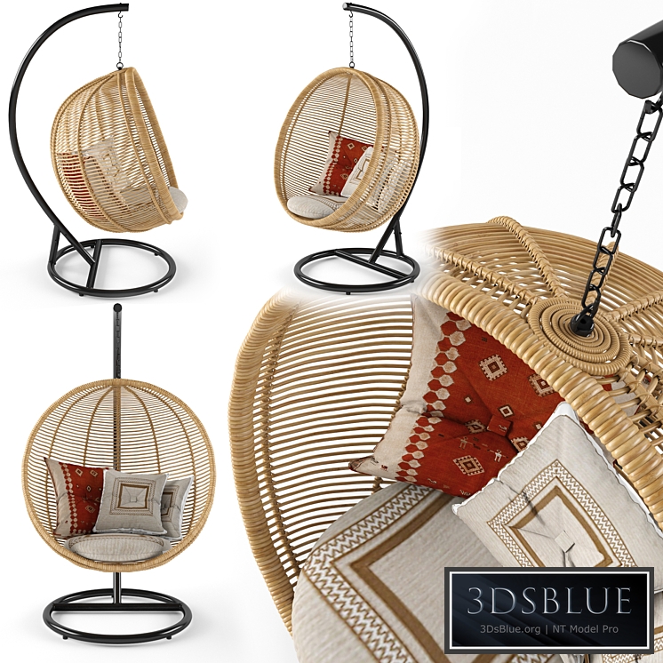 Bosseda hanging chair 3DS Max - thumbnail 3