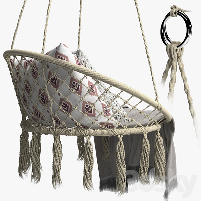 BUTLERS PARADISE NOW “Hammock chair with fringes” 3DSMax File - thumbnail 3