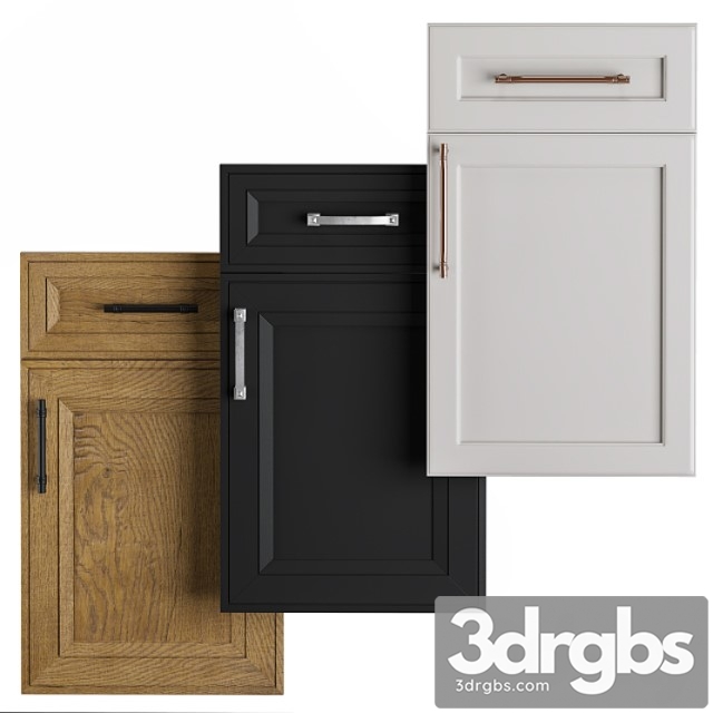 Cabinet door set 03 2 3dsmax Download - thumbnail 1