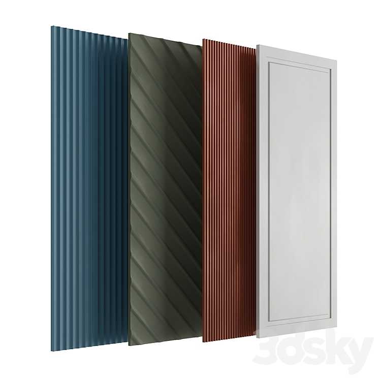 Cabinet Doors 01 3DS Max Model - thumbnail 1