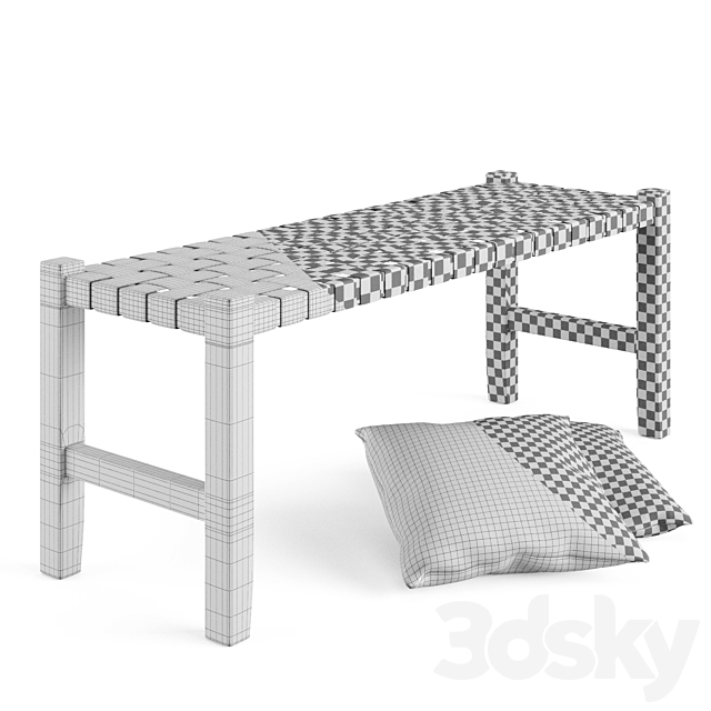 Calixa bench 3DSMax File - thumbnail 5