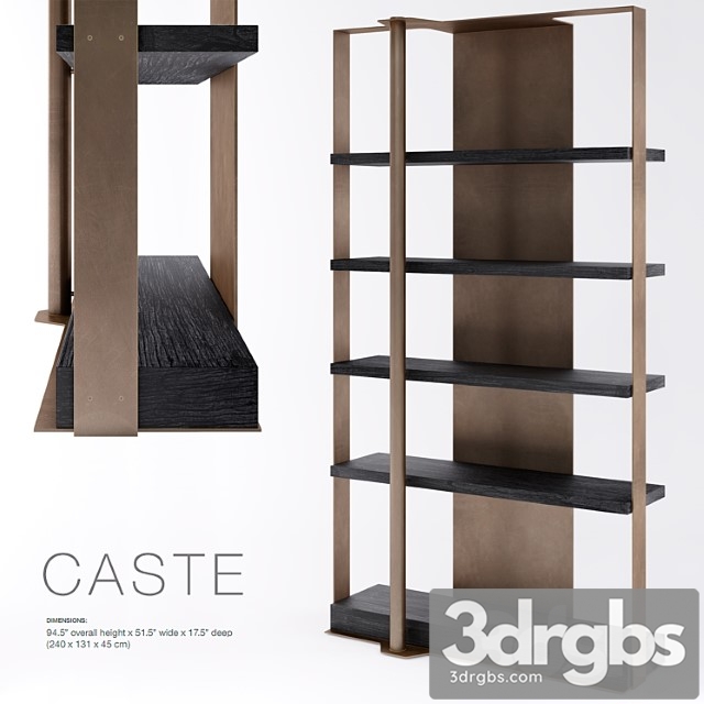 Caste holt bookcase 2 3dsmax Download - thumbnail 1