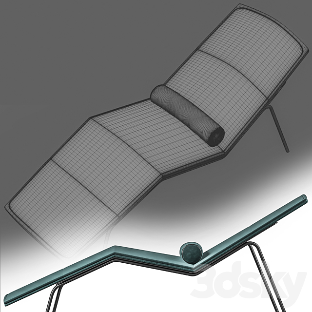 Chaise Lounge Armchair 3DSMax File - thumbnail 3