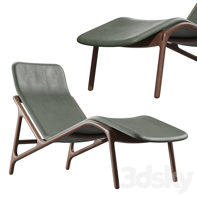 Chaise lounge Woak “MARSHALL” 3DSMax File - thumbnail 1