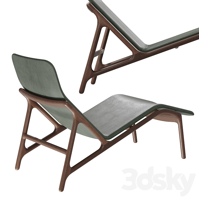 Chaise lounge Woak “MARSHALL” 3DSMax File - thumbnail 3