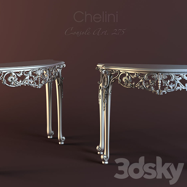 Chelini Console 275 3DS Max Model - thumbnail 1