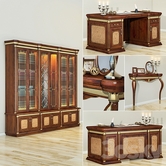 classic cabinet furniture 3DSMax File - thumbnail 1