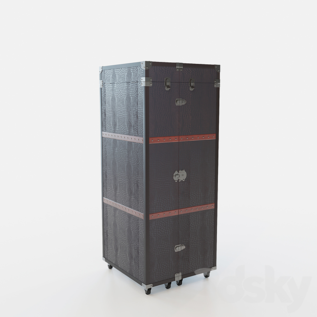 Closet-suitcase bar “Colonial” (Colonial) 3DS Max Model - thumbnail 2