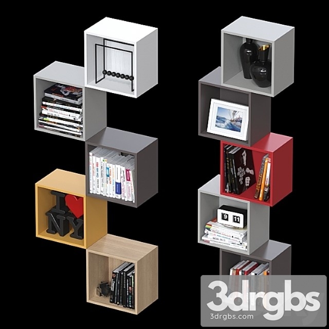 Combination wall cabinets ikea eket 5. 2 3dsmax Download - thumbnail 1