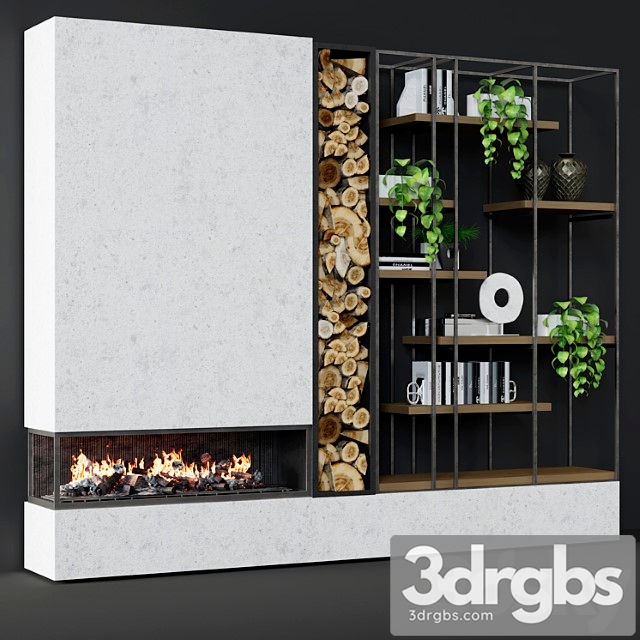 Contemporary fireplace 25 2 3dsmax Download - thumbnail 1