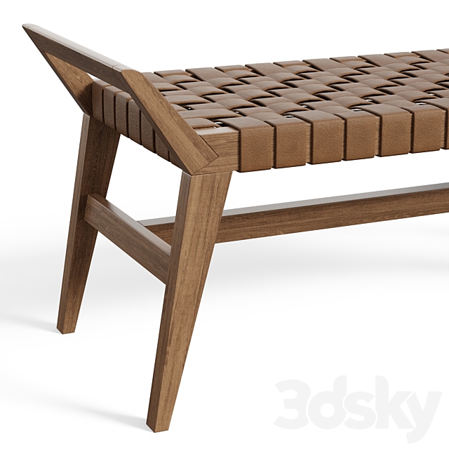 Danielle Leather Bench 3DSMax File - thumbnail 5