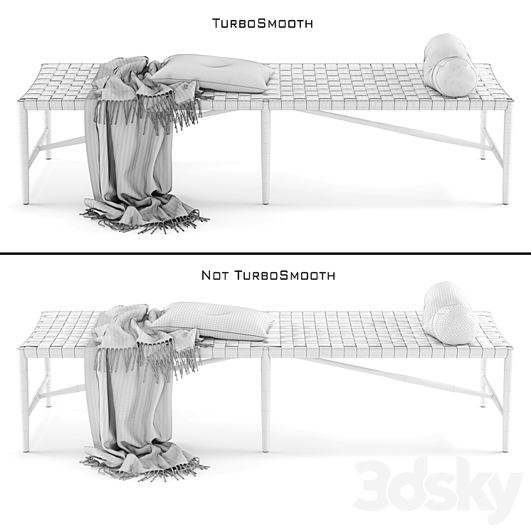 Daybed – Easy Dagbadd 3DS Max - thumbnail 2