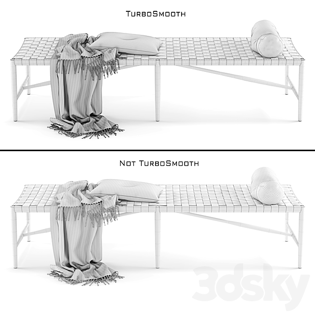 Daybed – Easy Dagbadd 3DSMax File - thumbnail 2