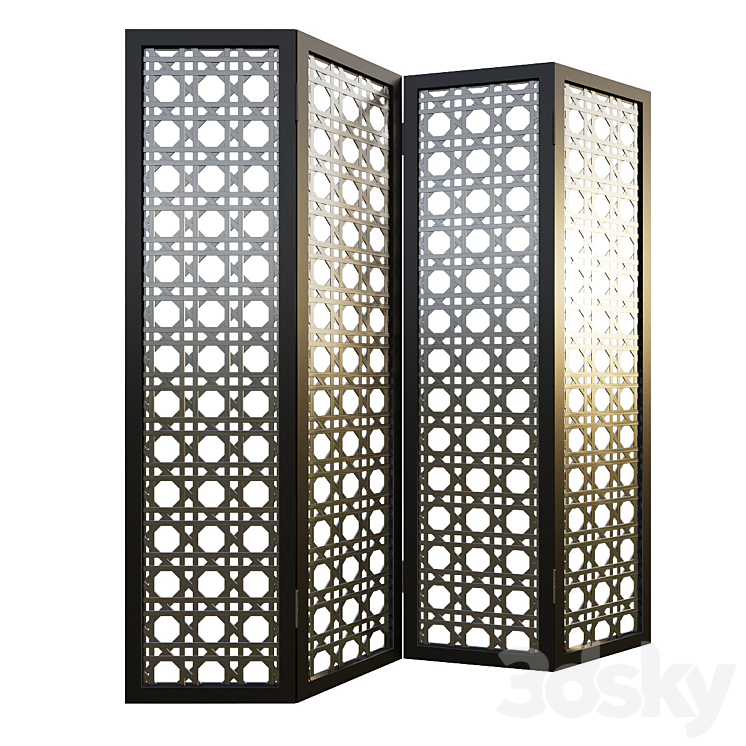 Decorative metal screen 3DS Max - thumbnail 1