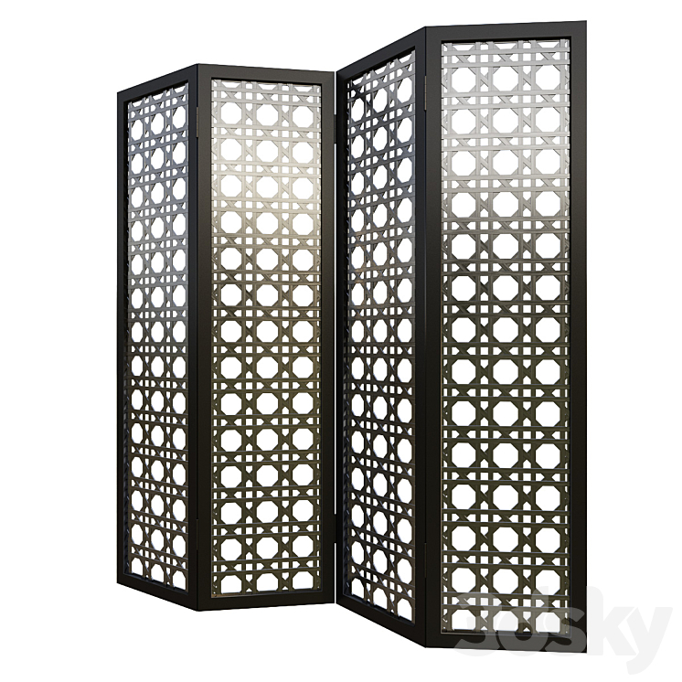 Decorative metal screen 3DS Max - thumbnail 2