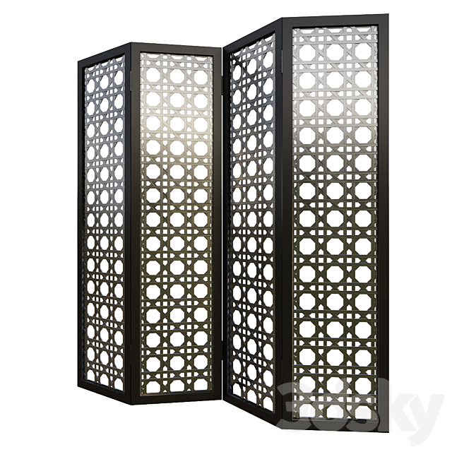 Decorative metal screen 3DSMax File - thumbnail 2